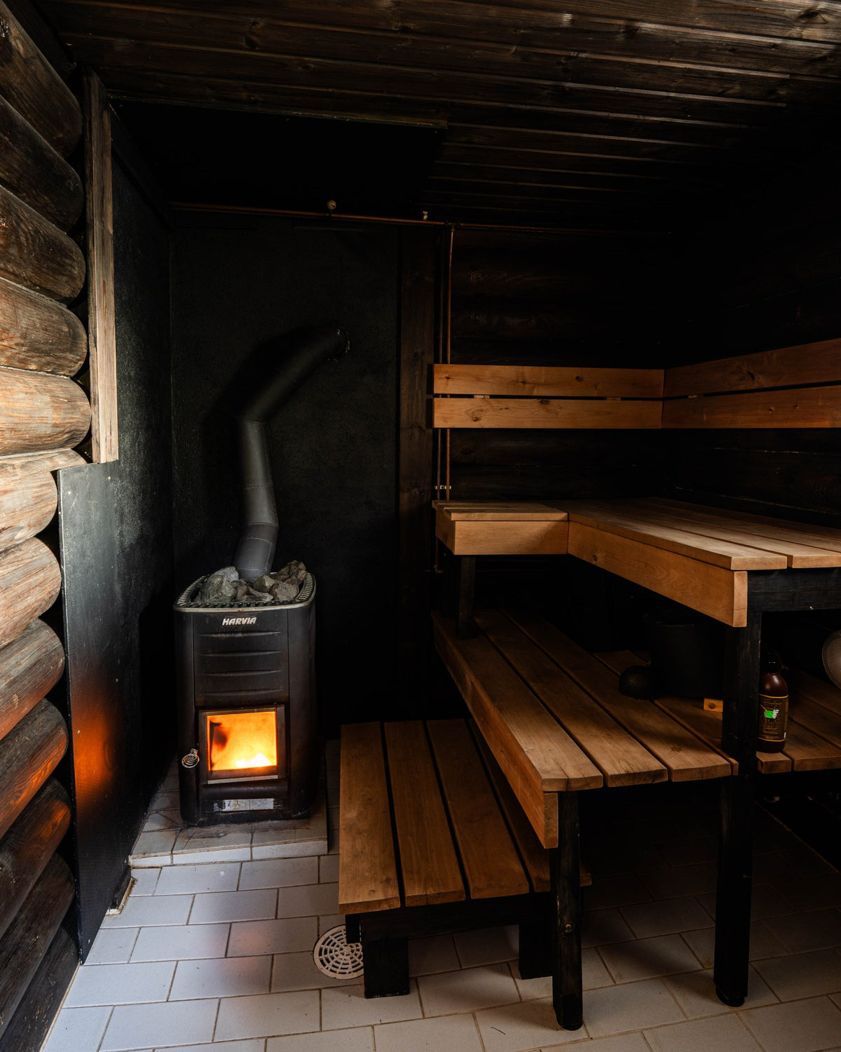 Finnish sauna in Ranua, Lapland