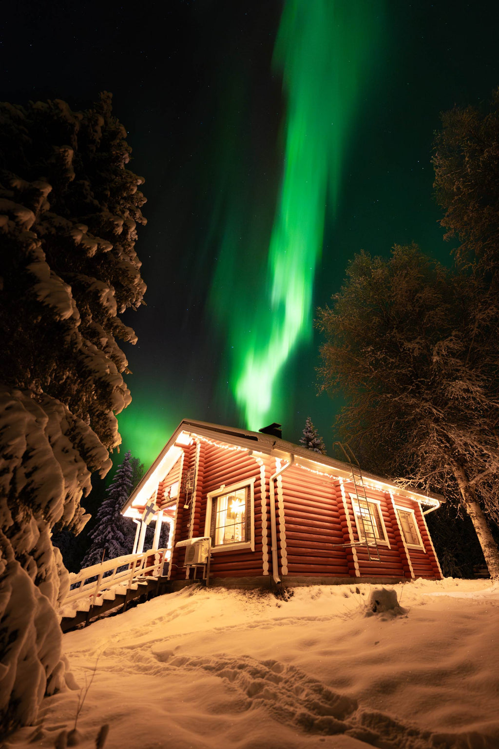 Remote accommodation in the forest
