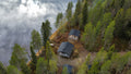 Kutulammen erämökki - Saunalla