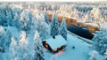Villa Hiisi riverside lodge near Ranua Wildlife Park in Finnish Lapland
